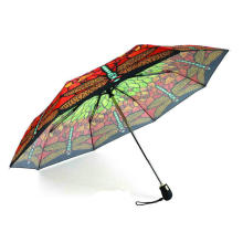 Butterfly Print 3 Fold Open &amp; Close Umbrellas (YS-3FD22083563R)